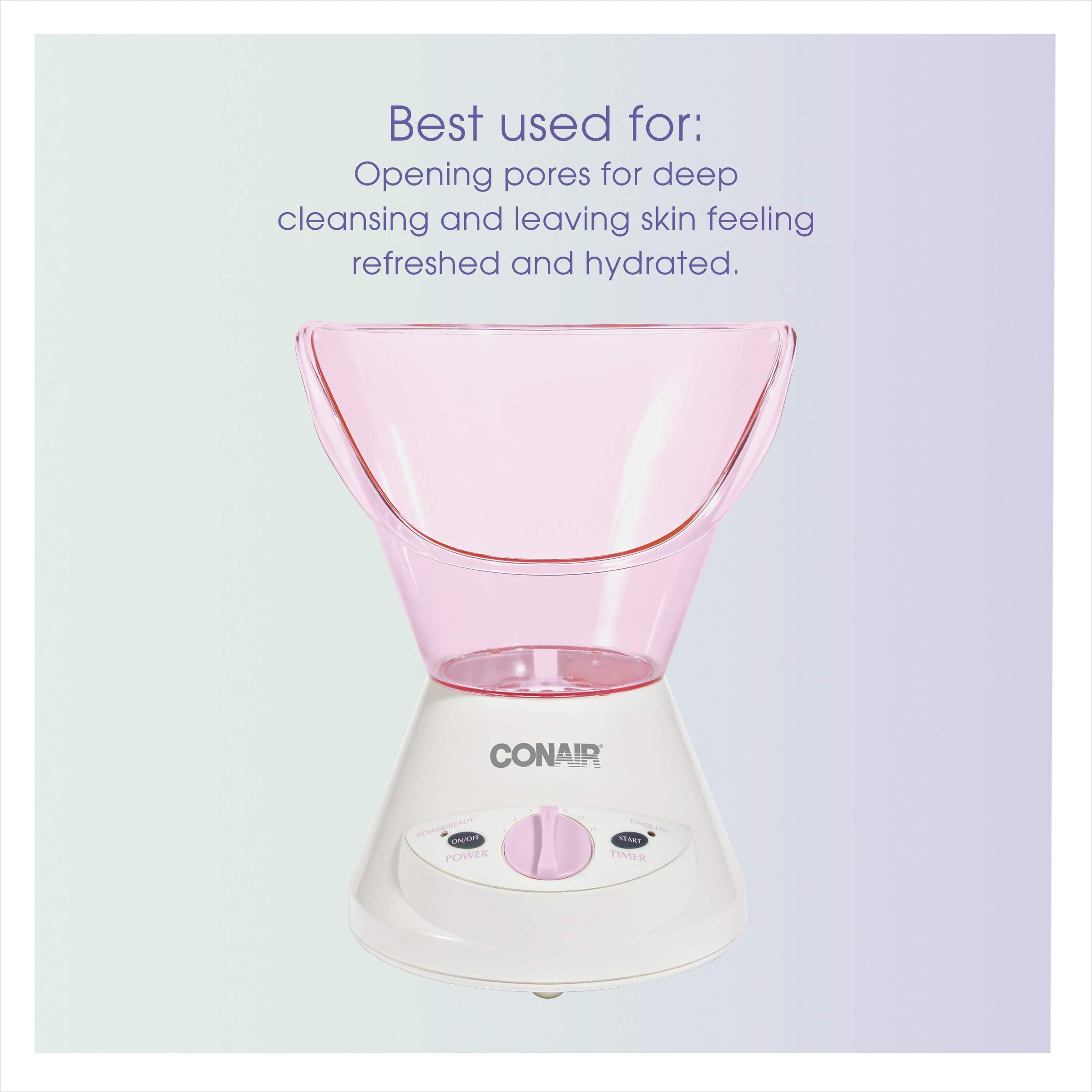 Conair True Glow brush with two attachments, versatile cleansing benefits