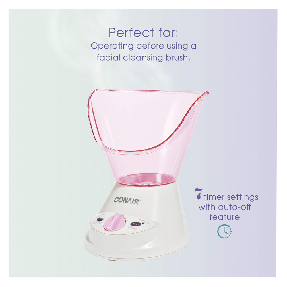 Conair True Glow nasal concentrator close-up, focused steam delivery benefit