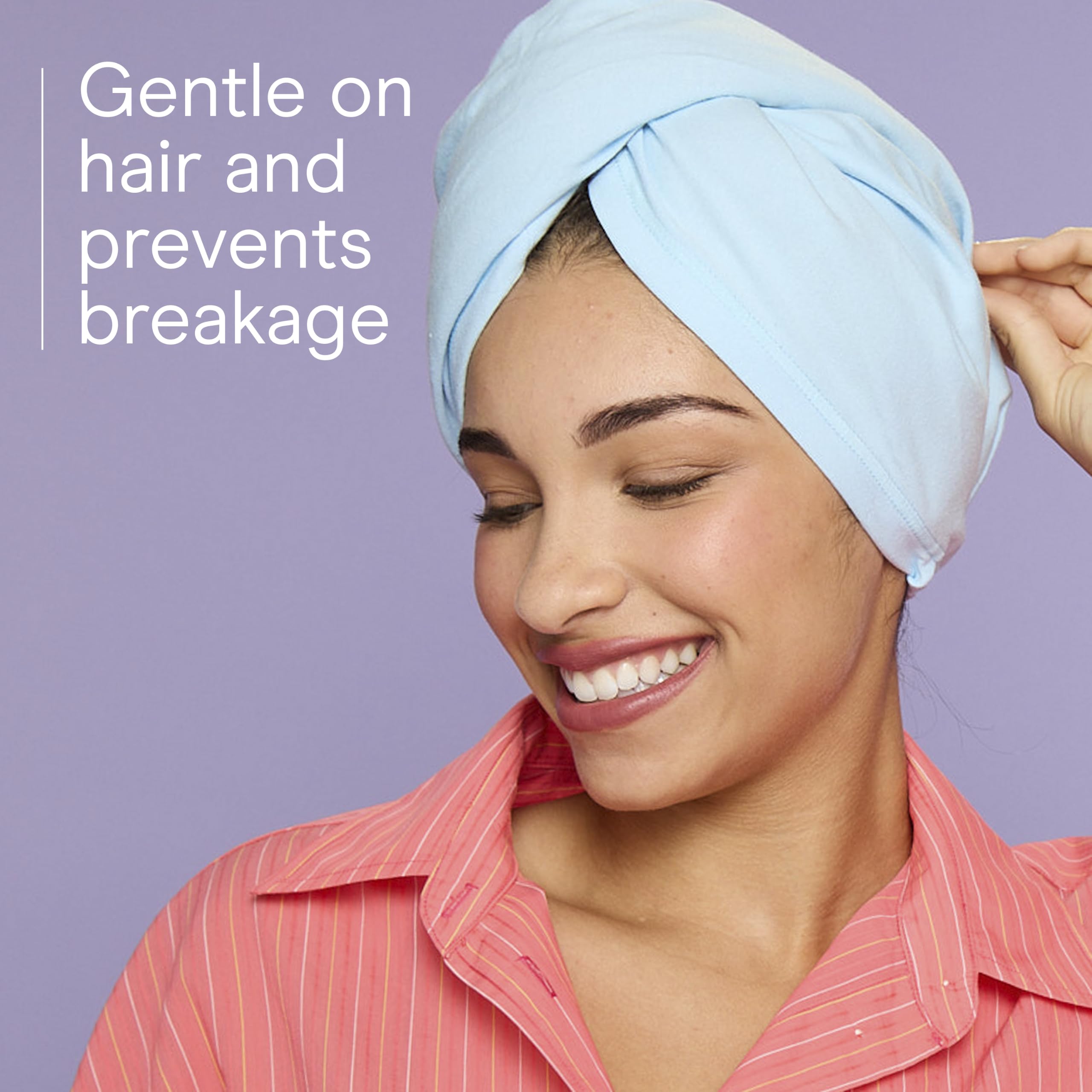 Conair fabric tag close-up highlighting cotton blend and durability benefit