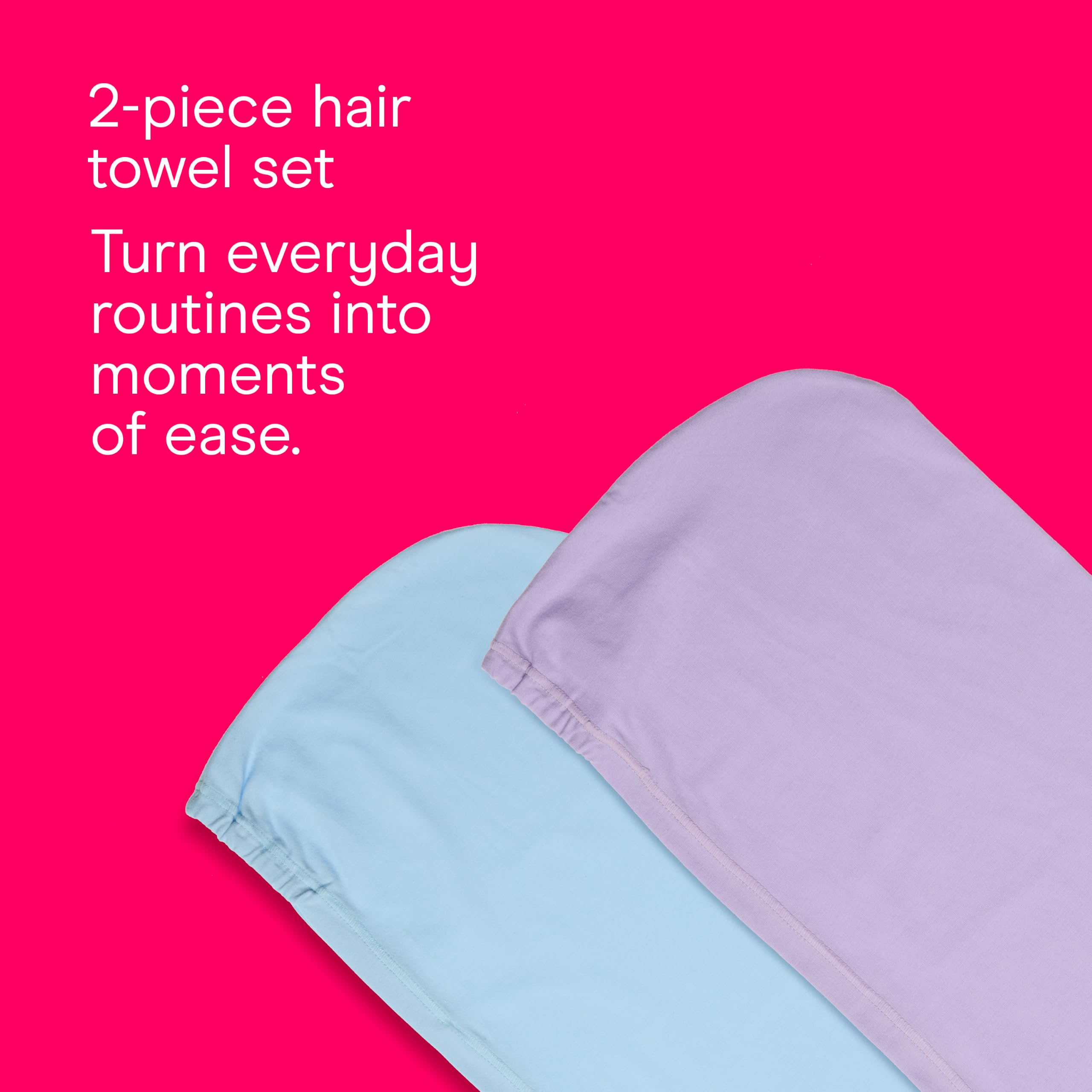 Conair towel twist-and-stay demo illustrating secure, slip-free hold