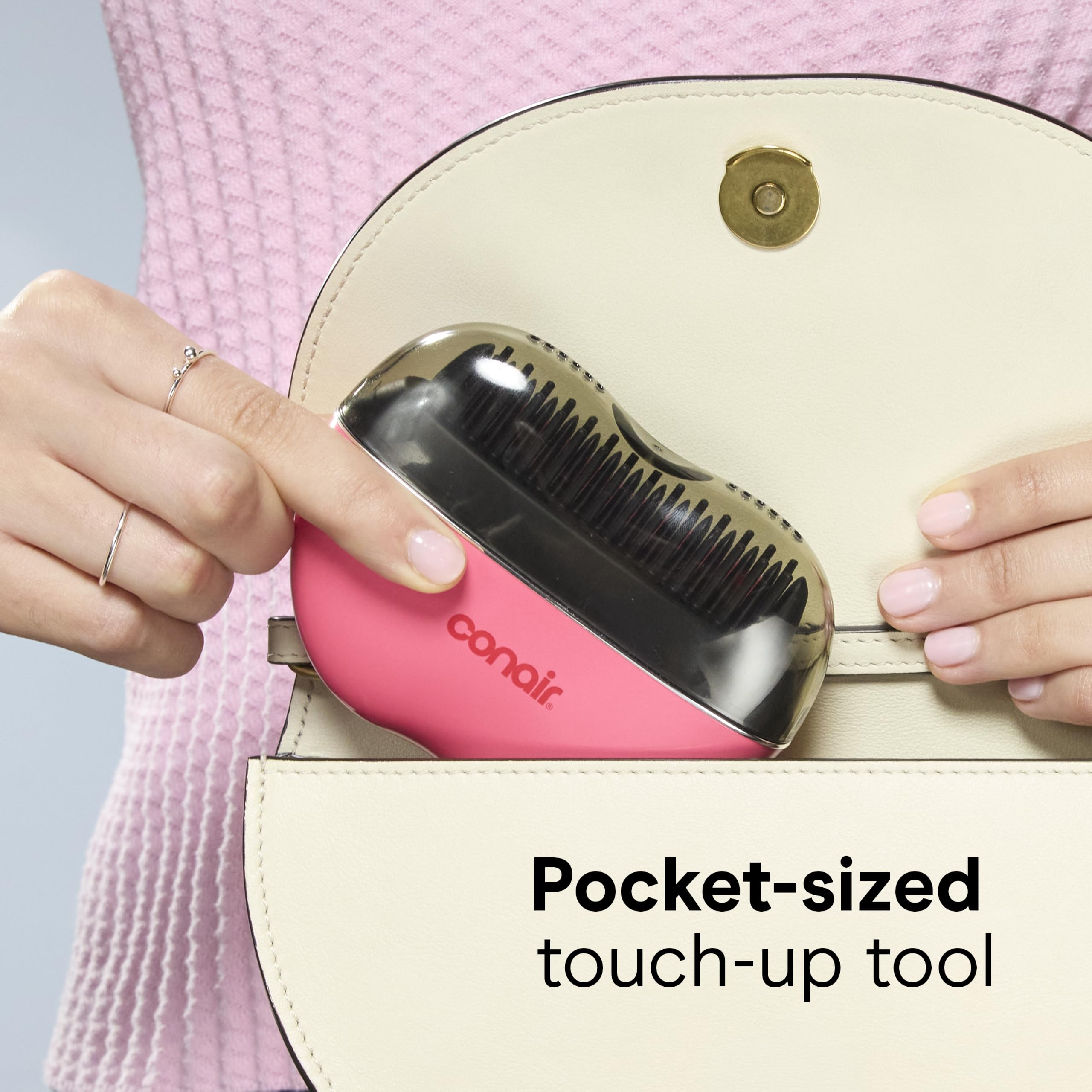 Conair control panel showing two heat settings for customized touch‑ups