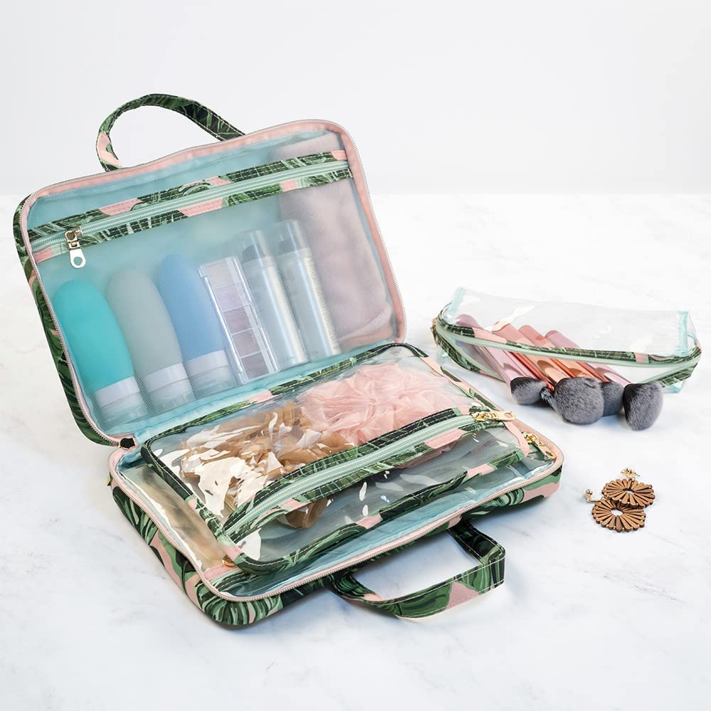 Conair weekender beside hand for scale showing ideal weekender capacity