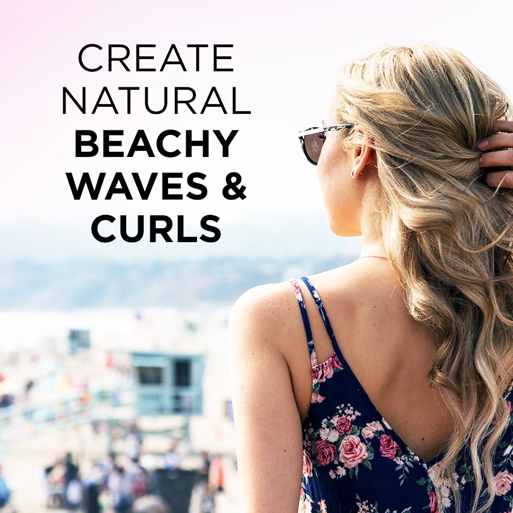 Conair You Curl in use creating loose beachy waves for a polished finish