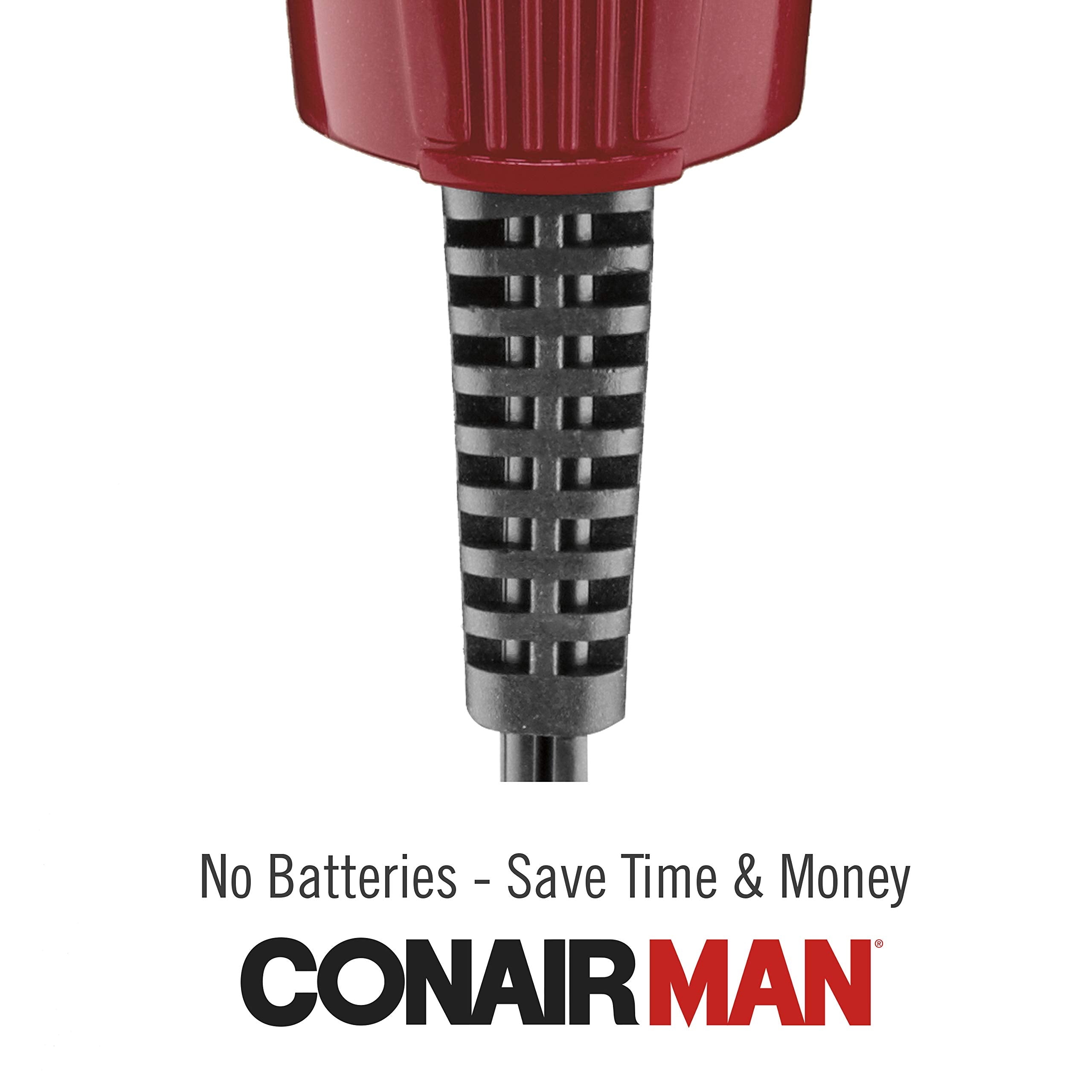 ConairMAN combs and accessories laid out for clear length options