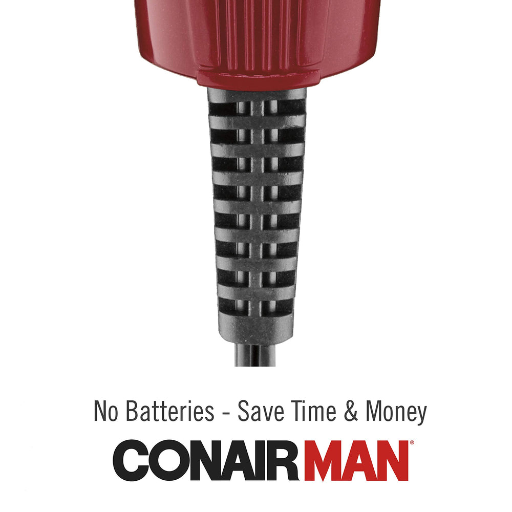 ConairMAN combs and accessories laid out for clear length options