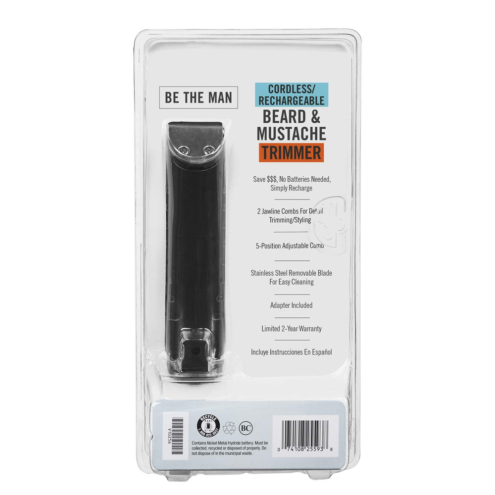 ConairMAN jawline combs layout displaying guides for clean neckline and contouring