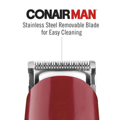 ConairMAN nose and ear attachment displayed for safe precise grooming