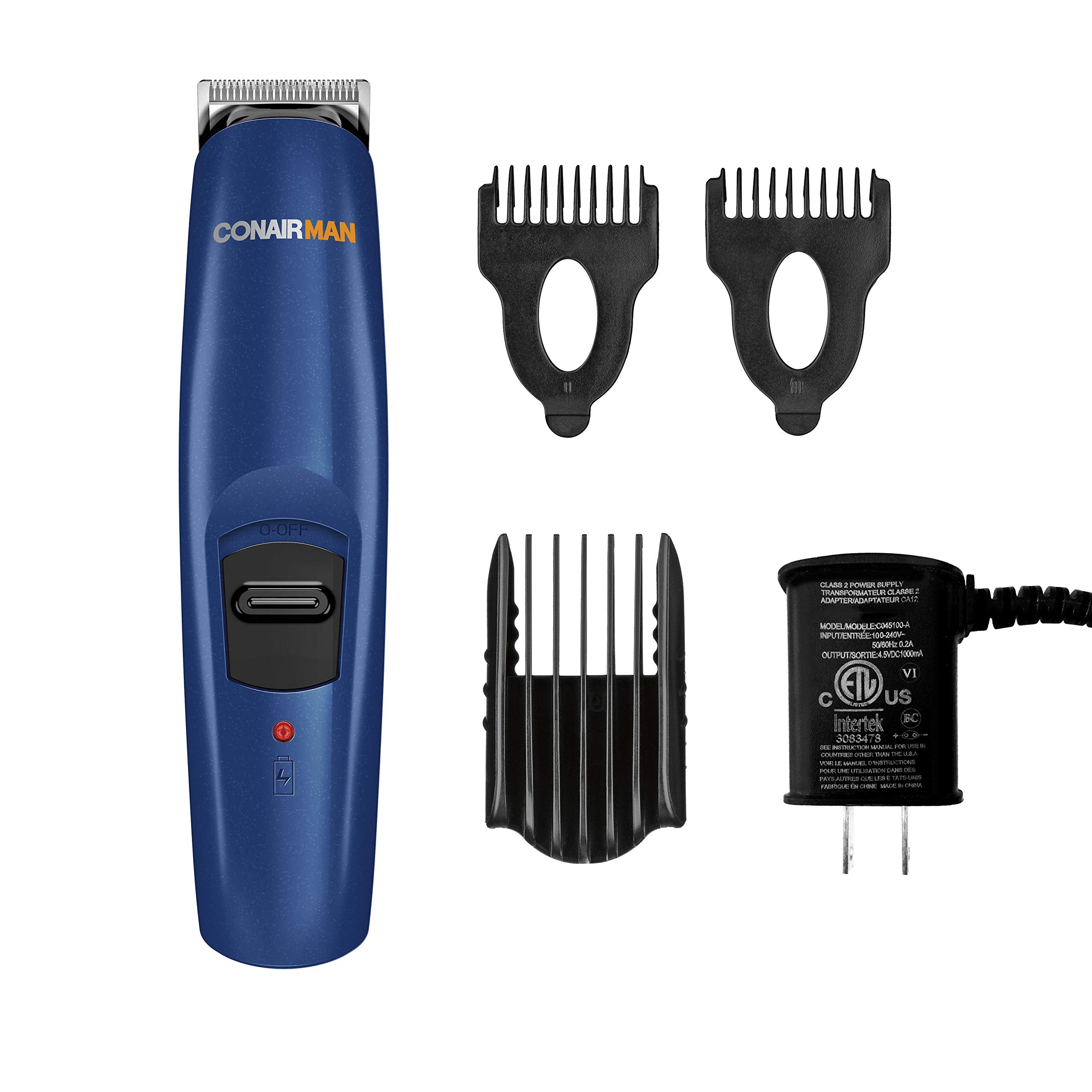 ConairMAN stainless steel blade closeup highlighting sharp edge for precise trimming