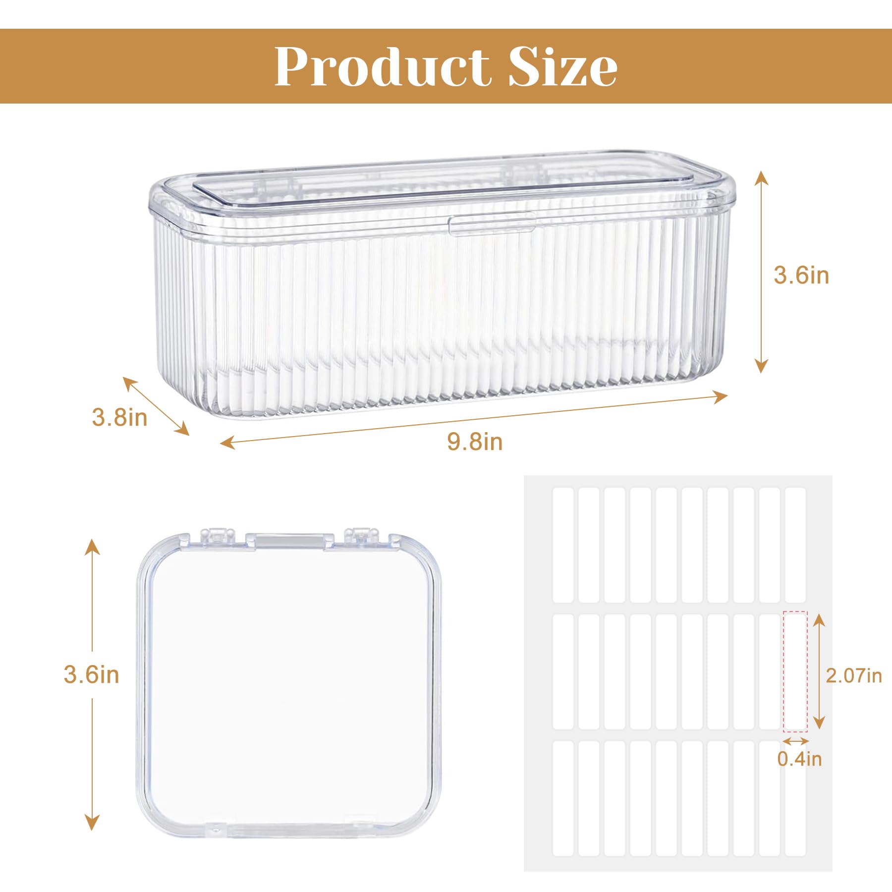 CONBOLA large acrylic outer box closed protecting multiple inner cases for travel