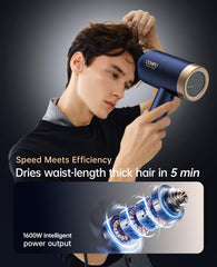 CONFU hair dryer removable back grille detail for easy cleaning benefit