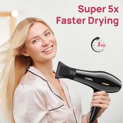 CONFU hair dryer concentrator closeup for precise, straightening control