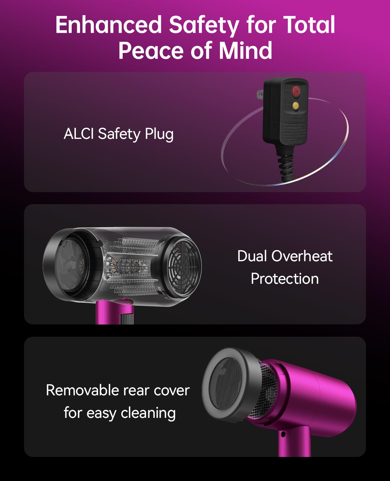 CONFU hair dryer placed in bathroom setting demonstrating everyday styling convenience