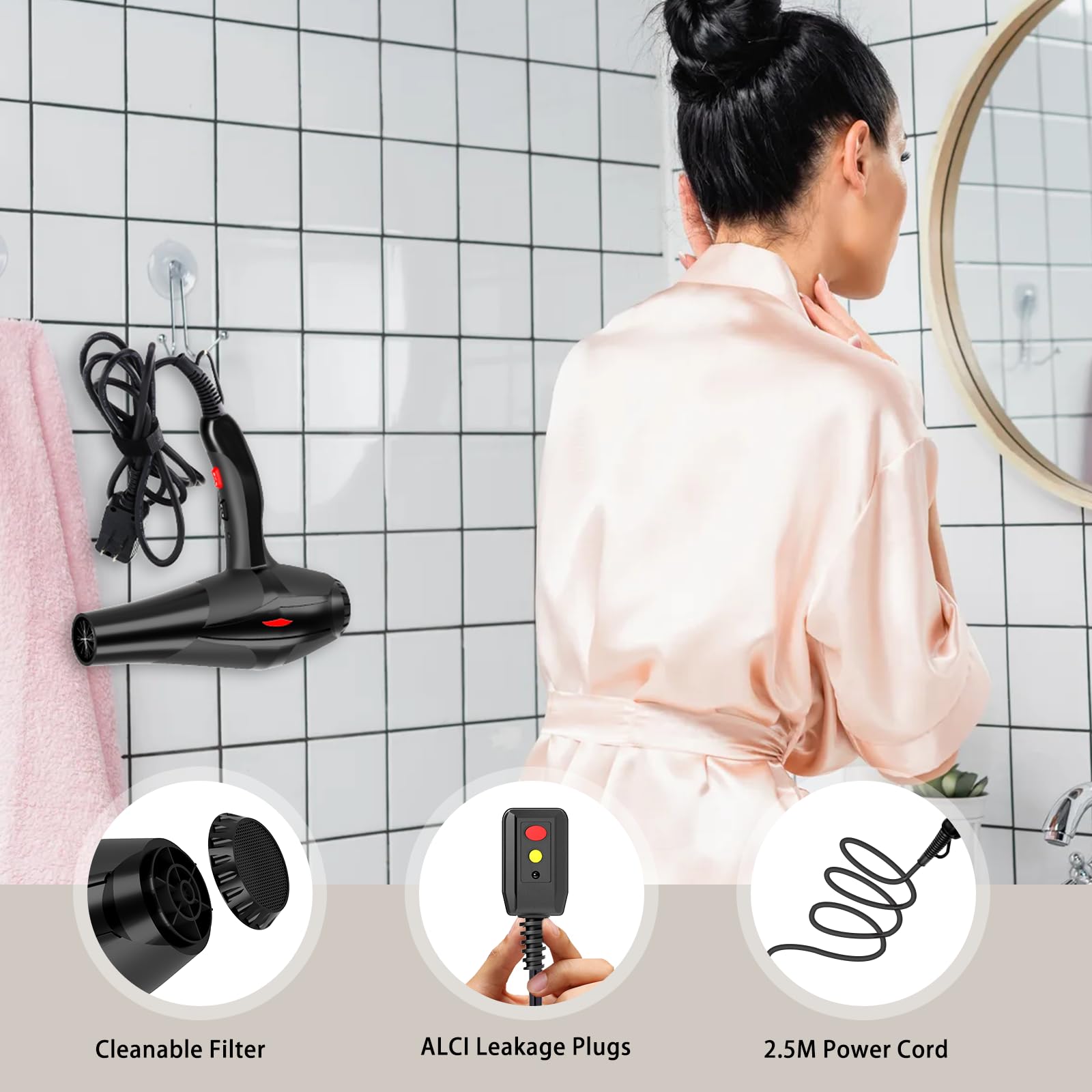 Conhaze dryer beside ruler showing size and professional power