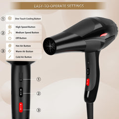 Conhaze five styling attachments displayed for versatile styling