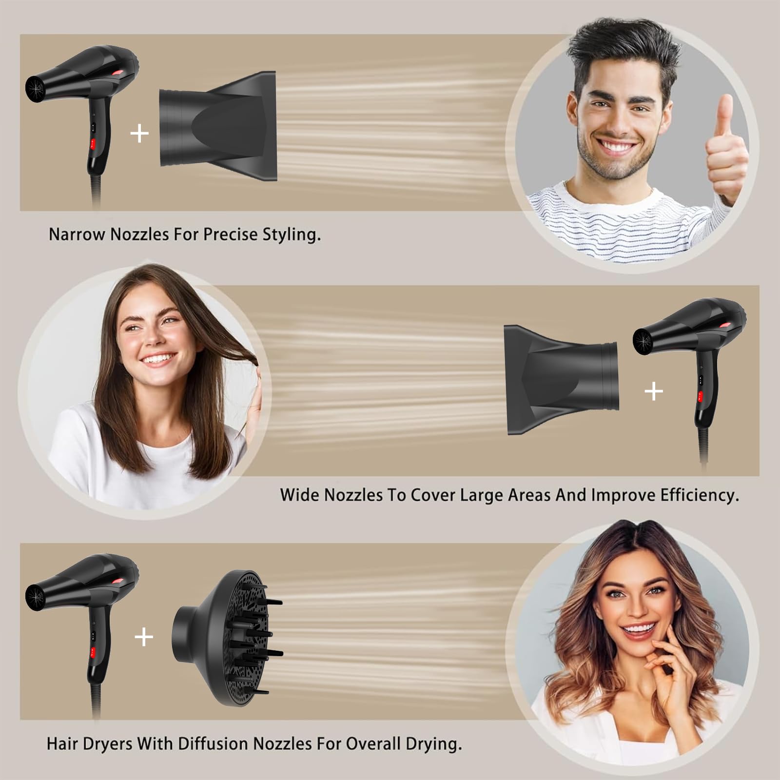 Conhaze dryer in use in a salon delivering fast drying benefits