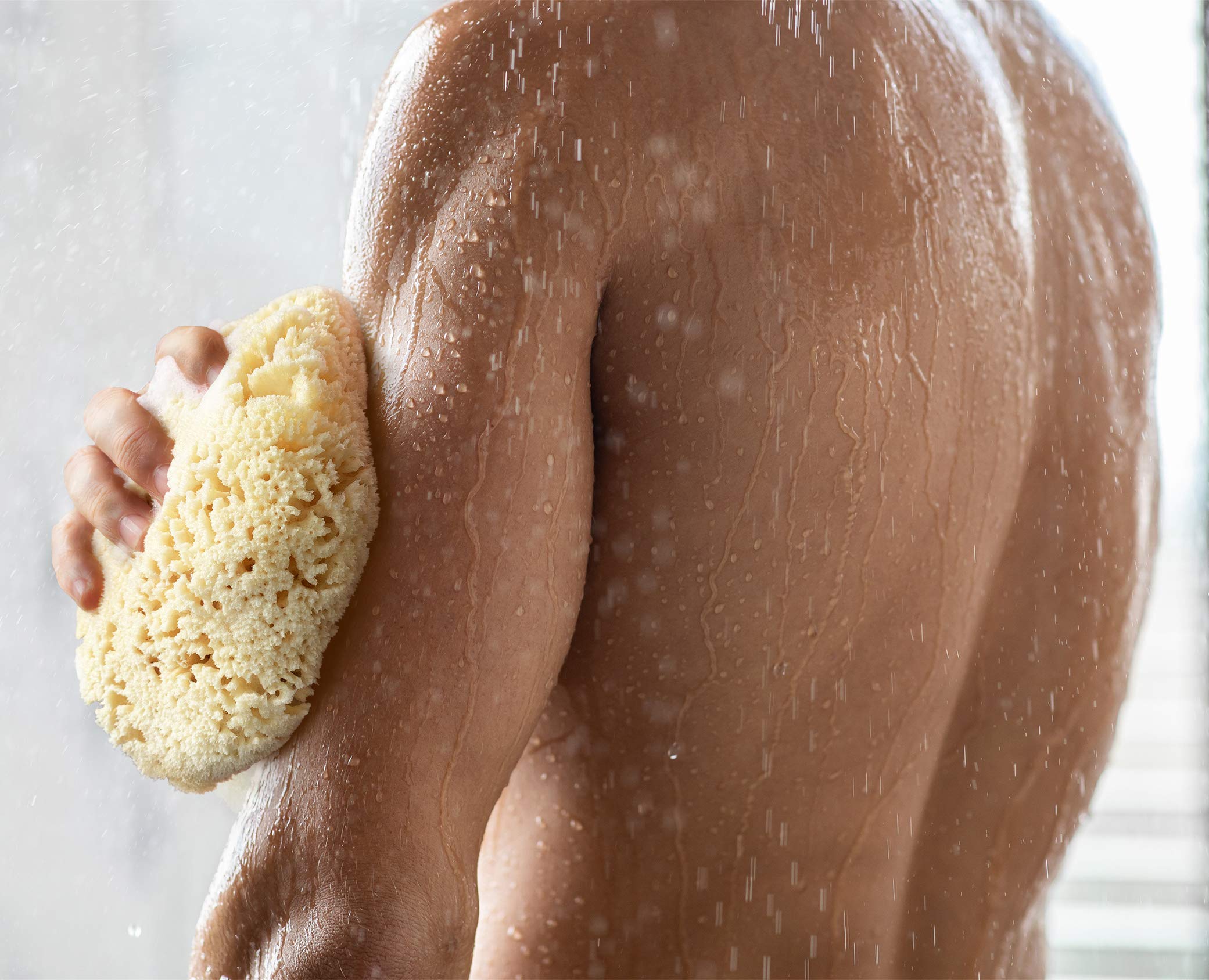 Constantia Beauty sponge in breathable mesh bag for hygienic storage benefit