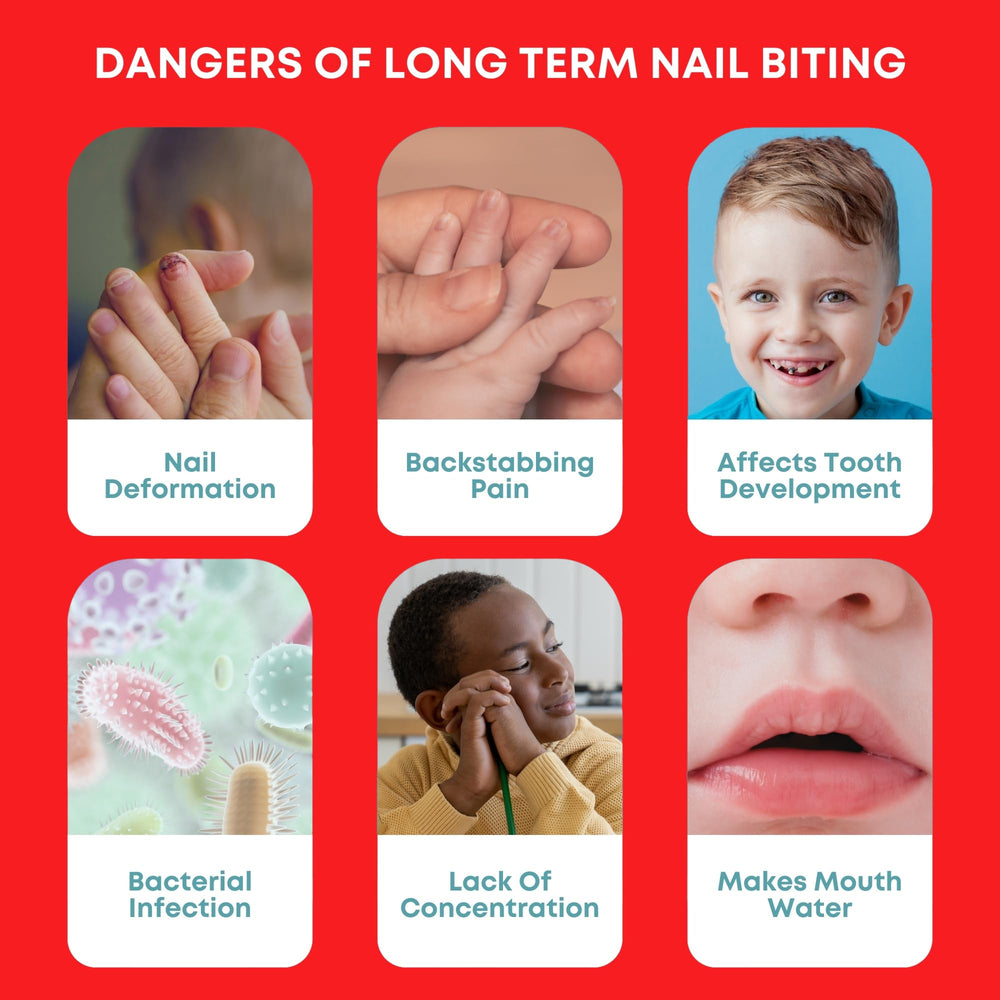 Control-It nail before and after photo showing healthier nails after reduced biting