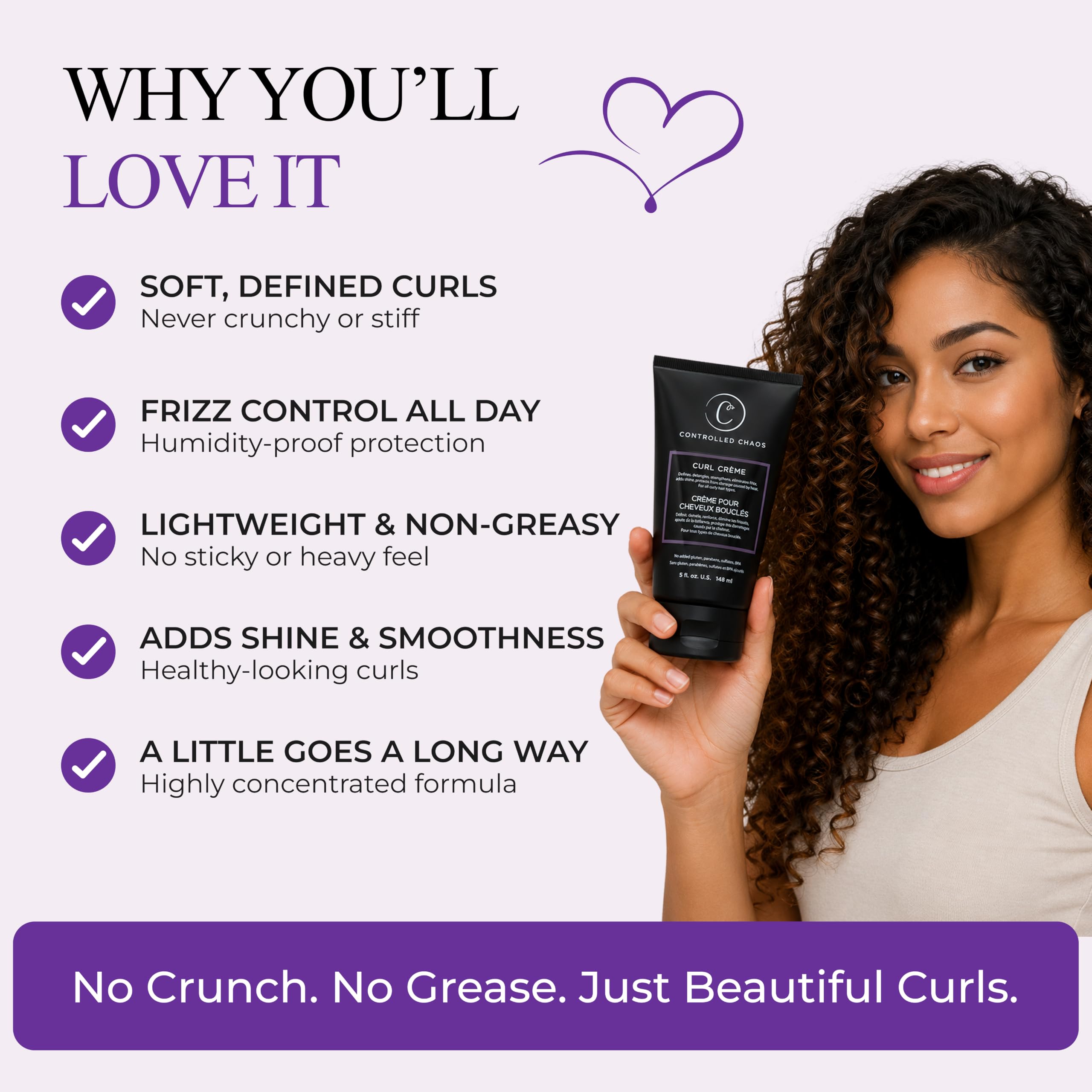 Controlled Chaos label close-up highlighting ingredient panel and clean formulation benefits