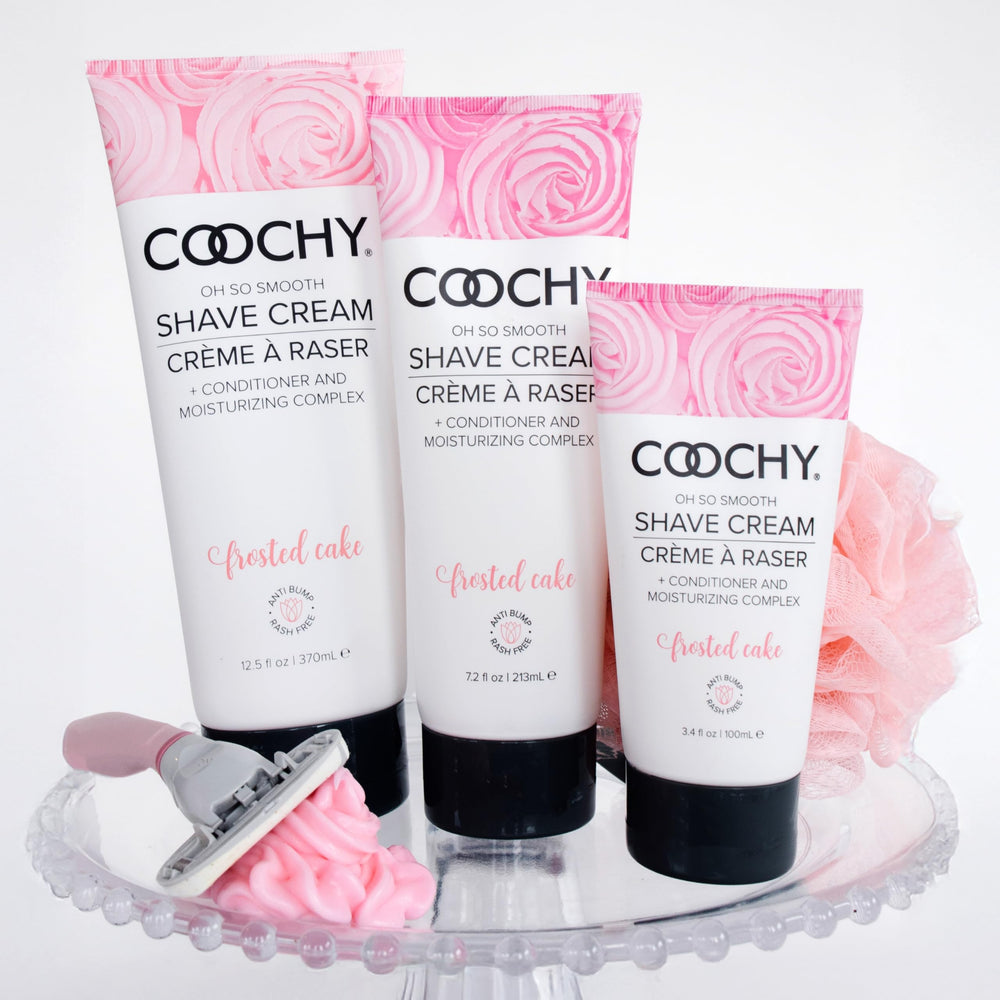 Coochy application on bikini area illustrating reduced irritation