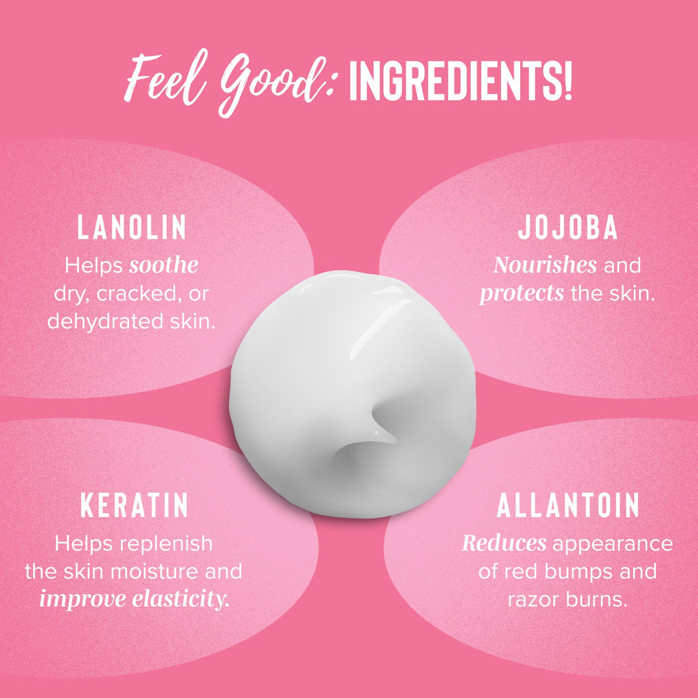 Coochy used underarm in shower demonstrating gentle hydration