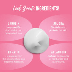 Coochy used underarm in shower demonstrating gentle hydration