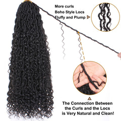 COOKOO pre-looped strand with crochet hook demonstrating easy, time-saving installation