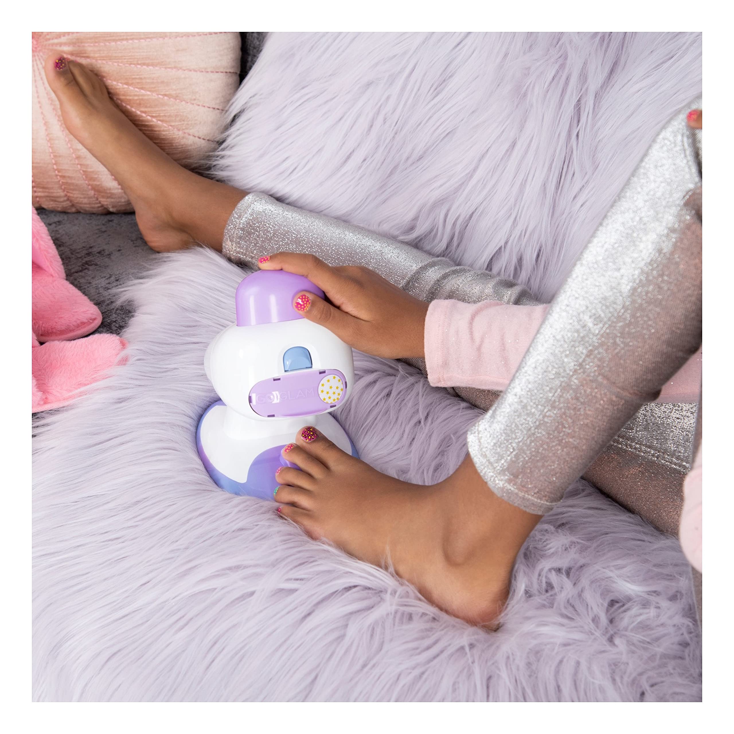 Cool Maker pedicure application with toes showing salon-style results