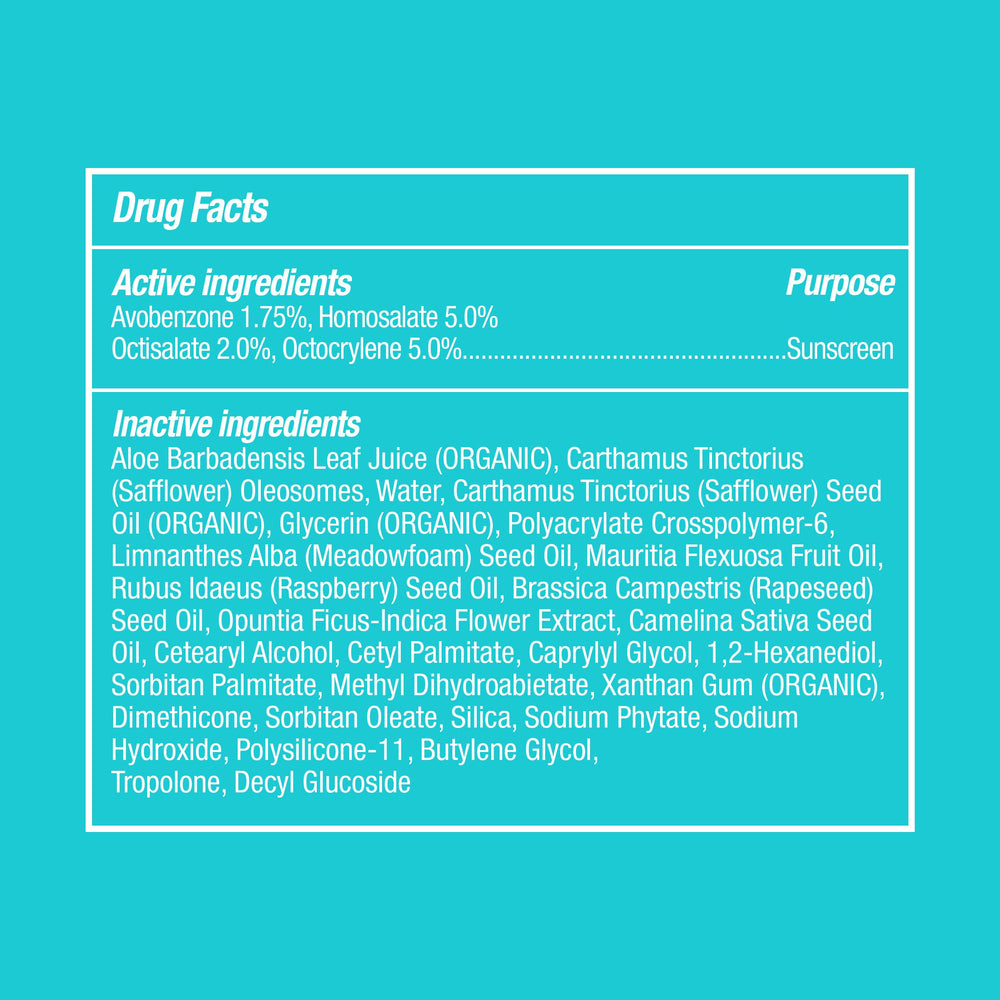COOLA botanical ingredients flatlay showing plant-derived antioxidant benefits