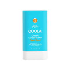 COOLA face sunscreen stick front packaging showing SPF 30 for travel convenience
