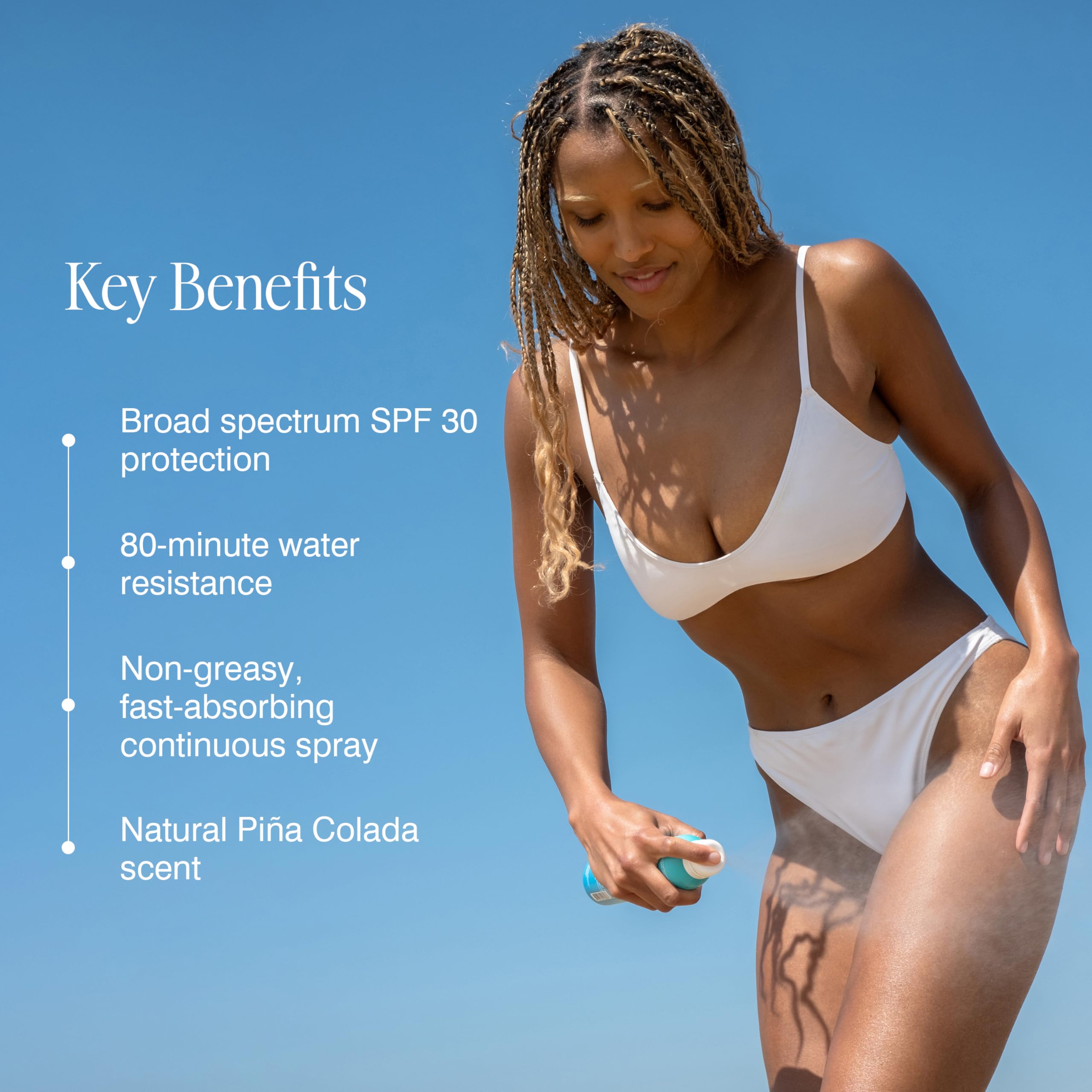 COOLA label close-up highlighting SPF 30 and reef-compliant certifications benefit
