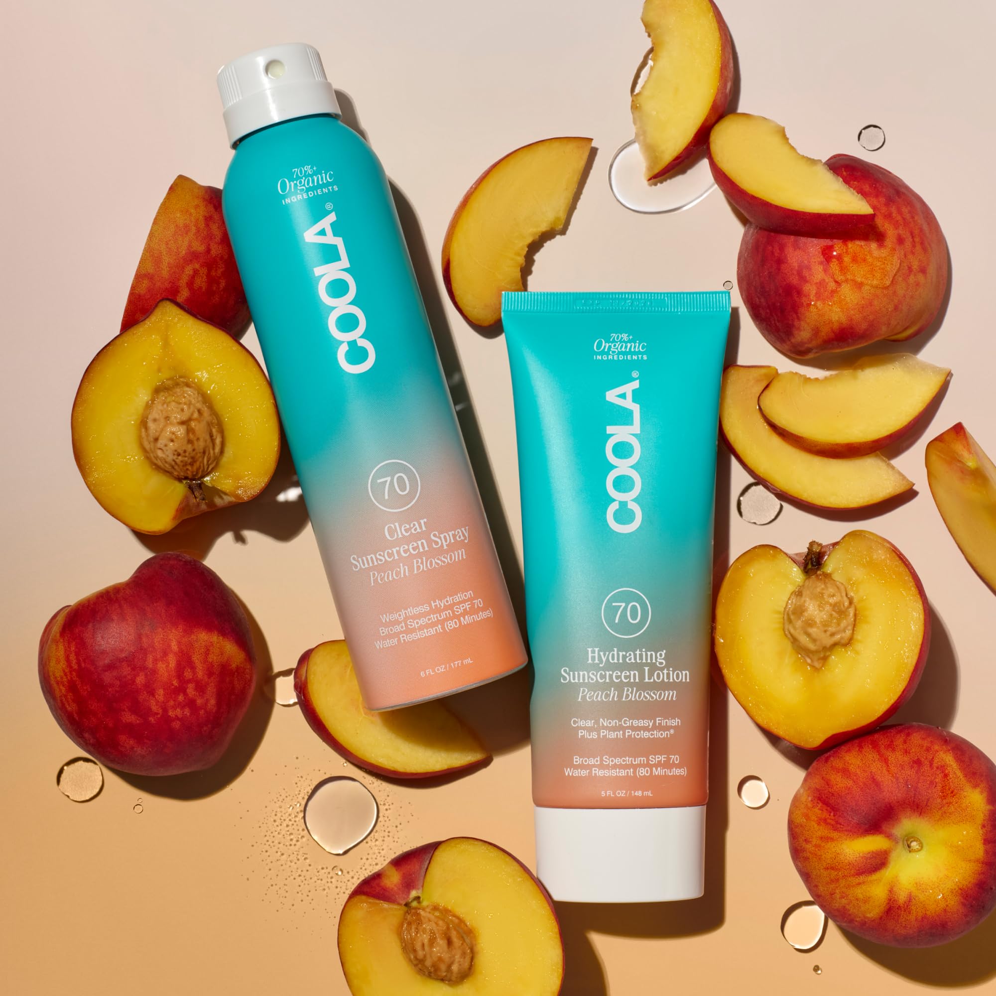 COOLA ingredient label close-up showing plant protection benefits