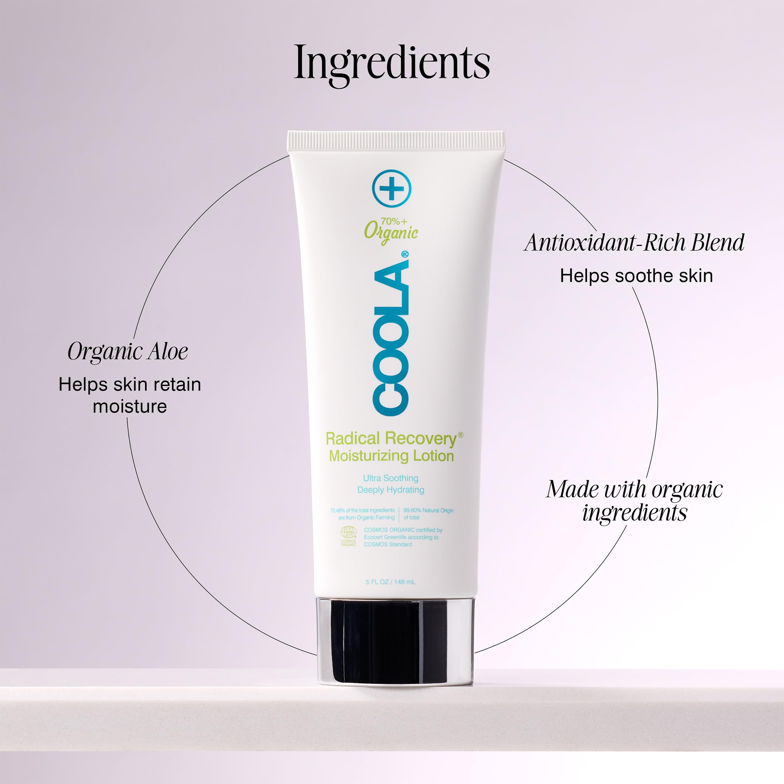 COOLA product staged on beach towel showing portable after-sun relief and refreshment