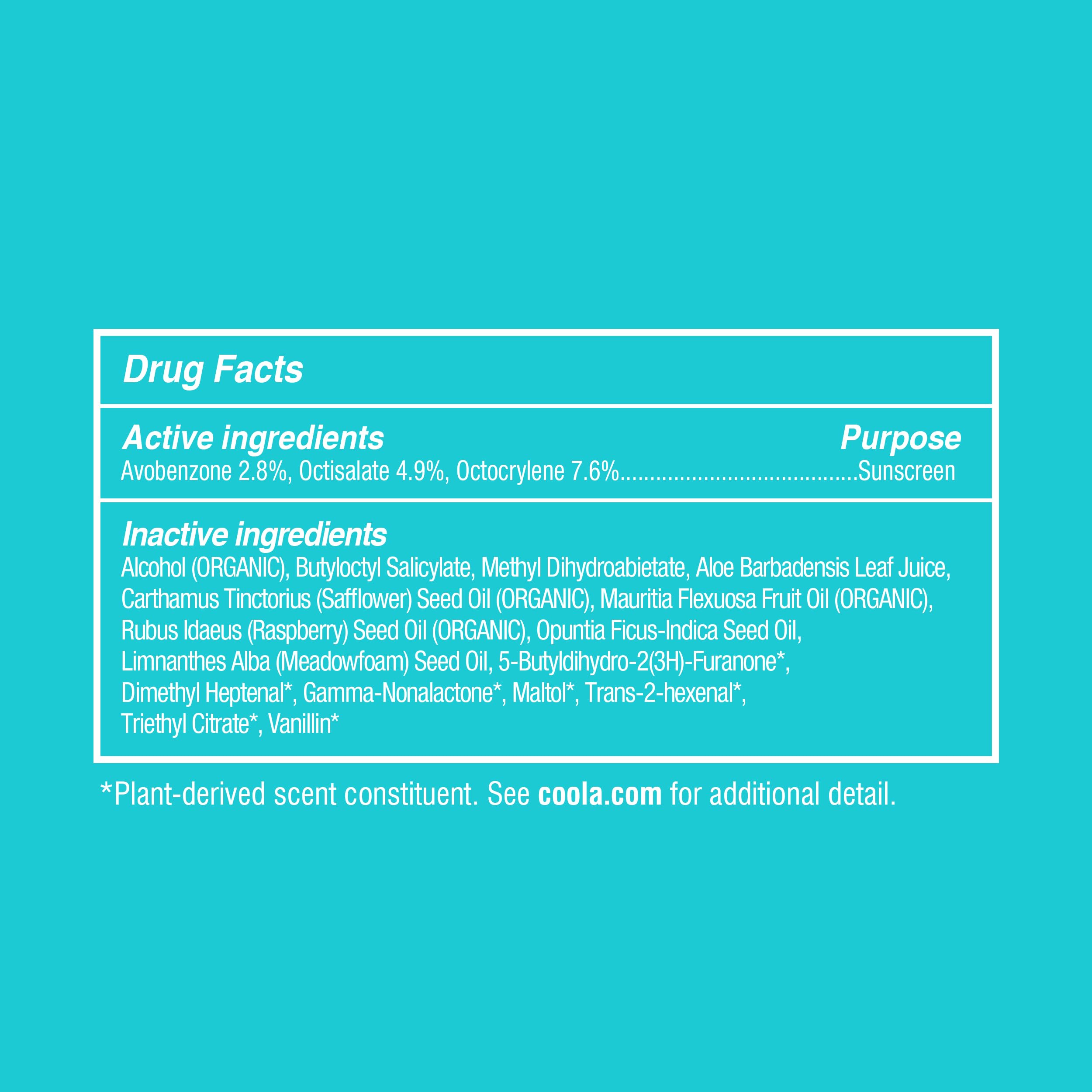 COOLA reef compliance badge emphasizing ocean-friendly formulation