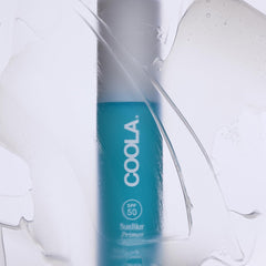 COOLA pump dispensing primer for easy controlled application