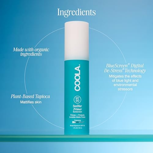 COOLA product next to a ruler to show 1 fl oz scale