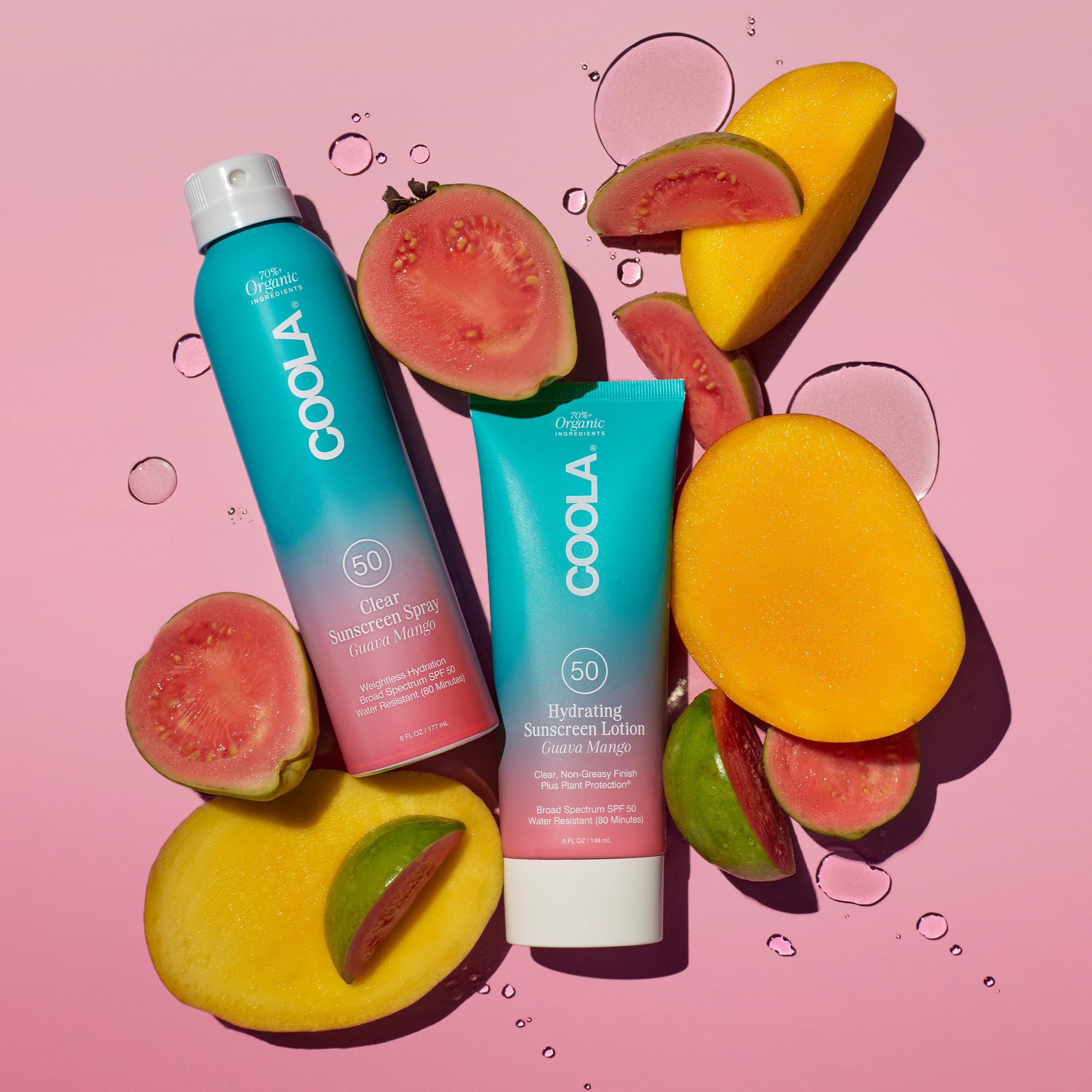 COOLA label detail highlighting Plant Protection® ingredients and reef compliance