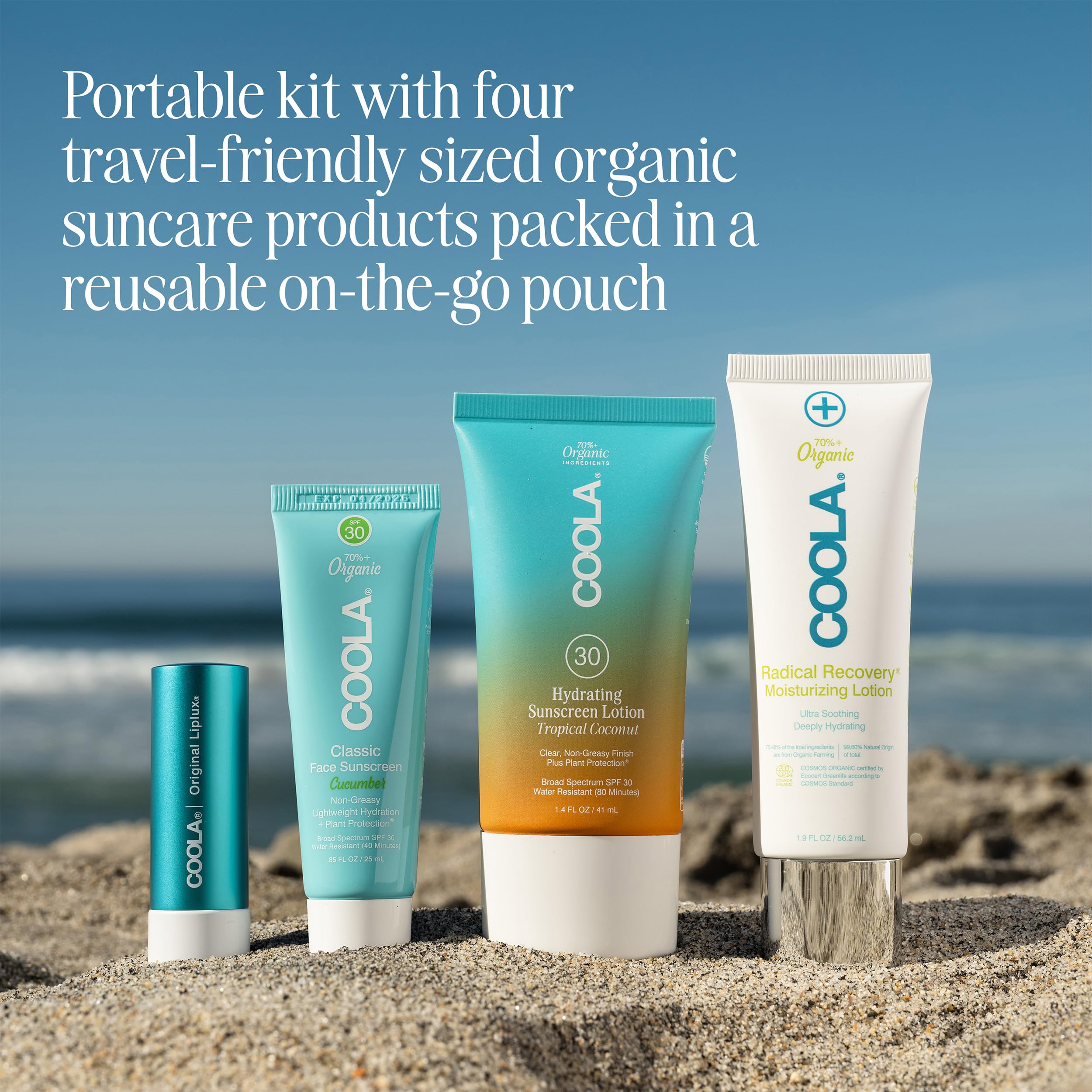 COOLA Tropical Coconut body lotion close-up texture demonstrates lightweight spread