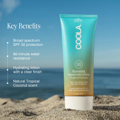 COOLA texture close-up displaying lightweight, moisturizing finish