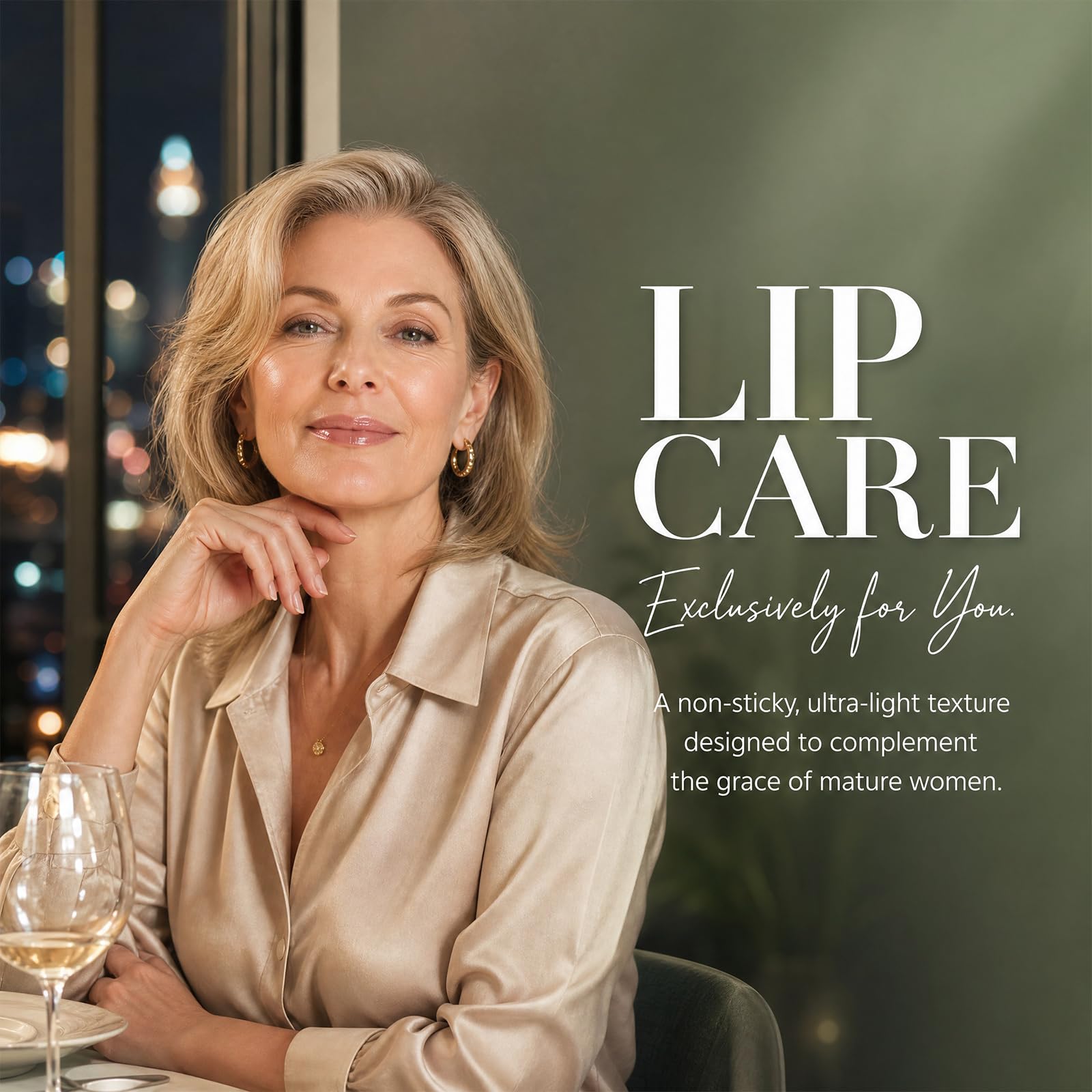 Coolord lipstick tip detail illustrating easy, tug-free glide