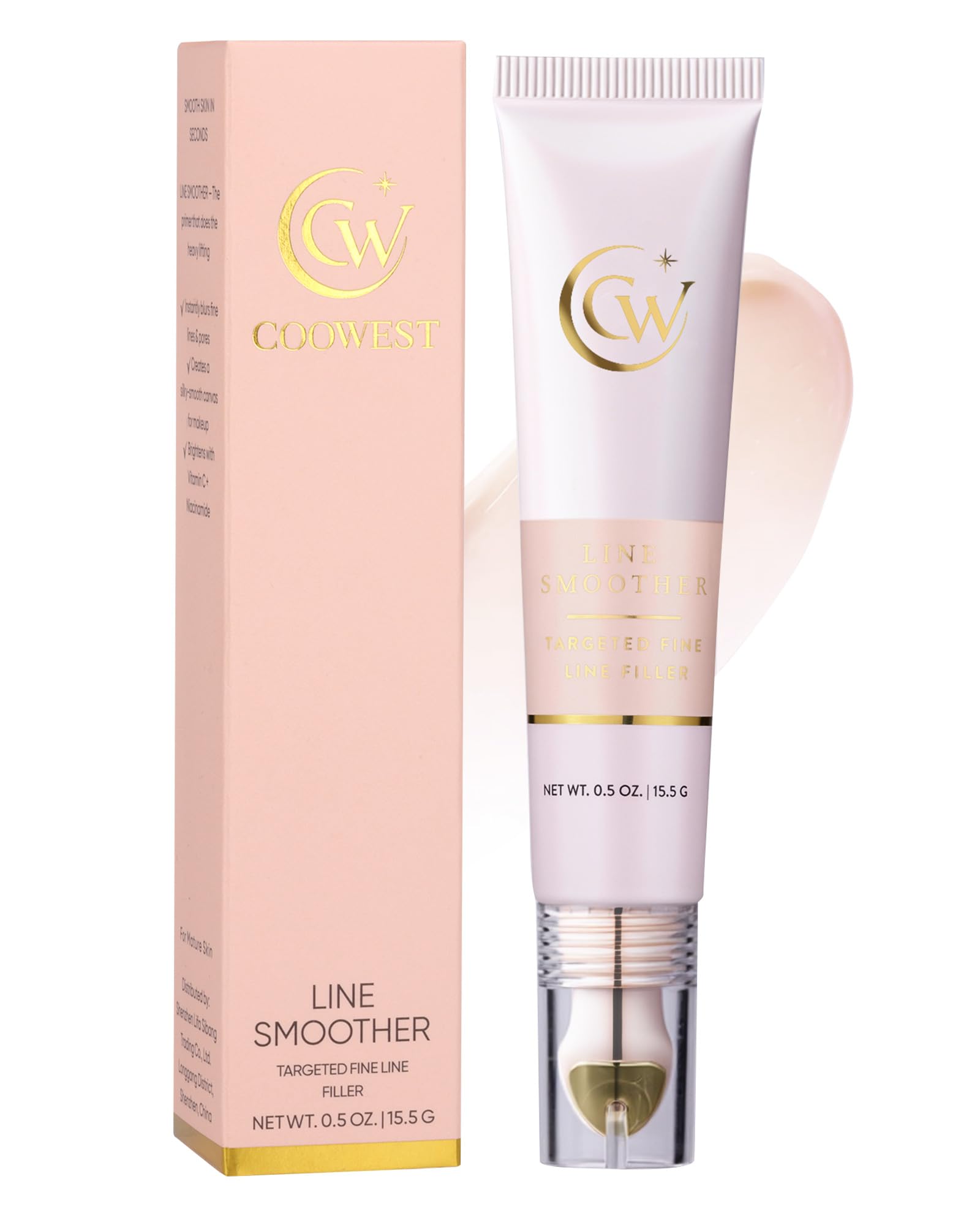 Coowest front packaging showing compact tube and label, conveys premium portability