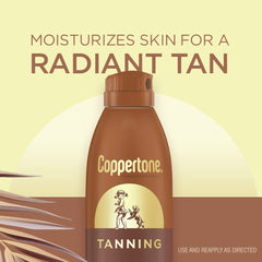 Coppertone back label with directions and water-resistant claim benefit