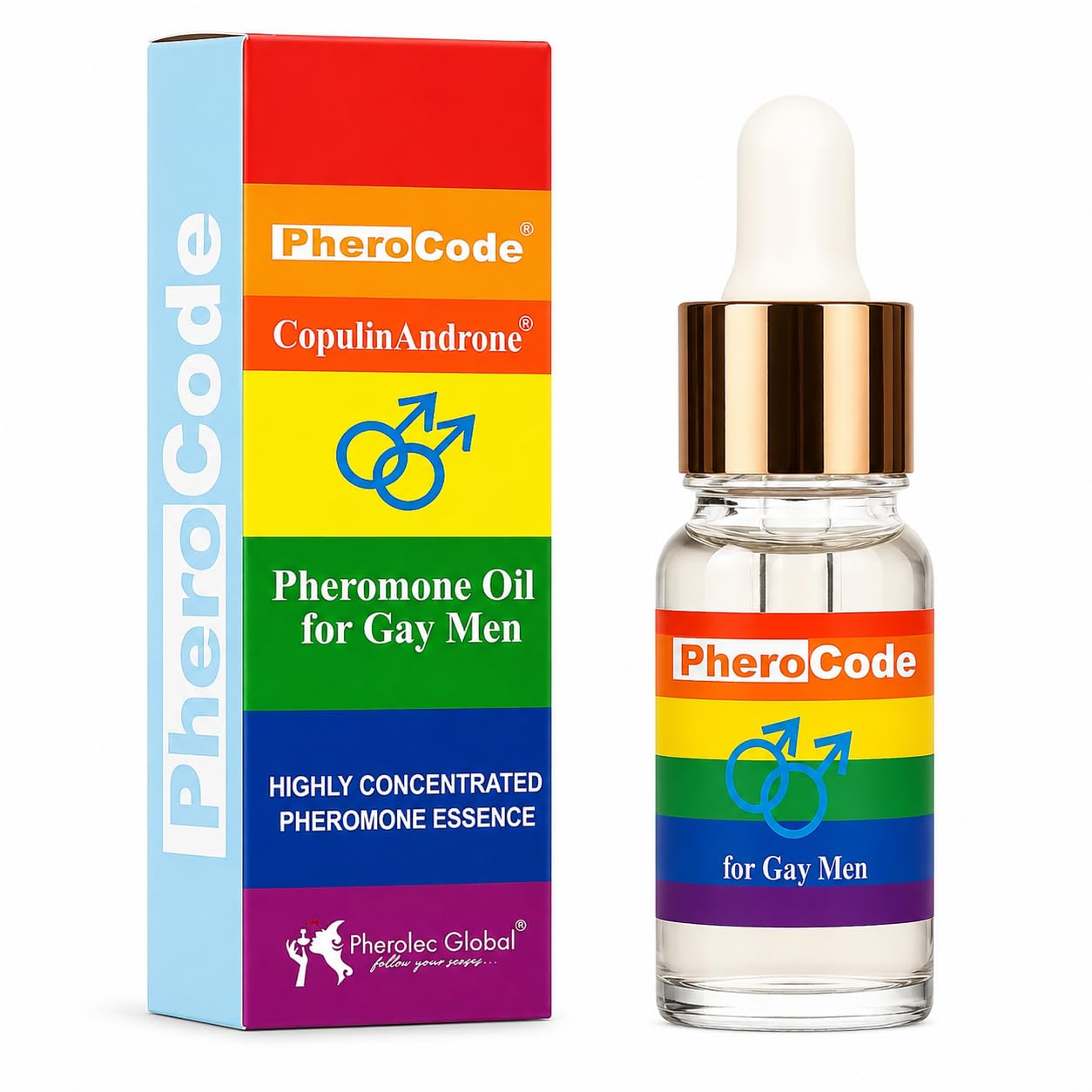 CopulinAndrone front bottle showing compact travel-size and refined design for confidence