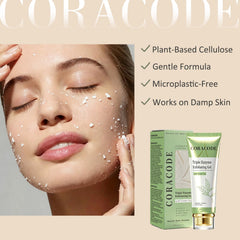 CORACODE green tea and botanical extracts highlighting calming benefits