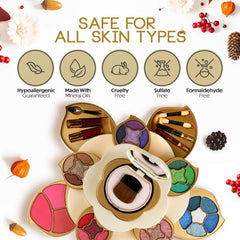 CoralBeau blush and concealer pans displayed to show natural finishing tones