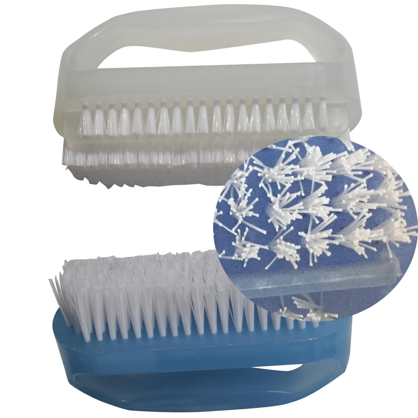 Coralpearl closeup of soft nylon bristles for gentle effective cleaning
