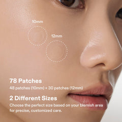 Cordiale patch applied on chin demonstrating secure adhesion and invisibility