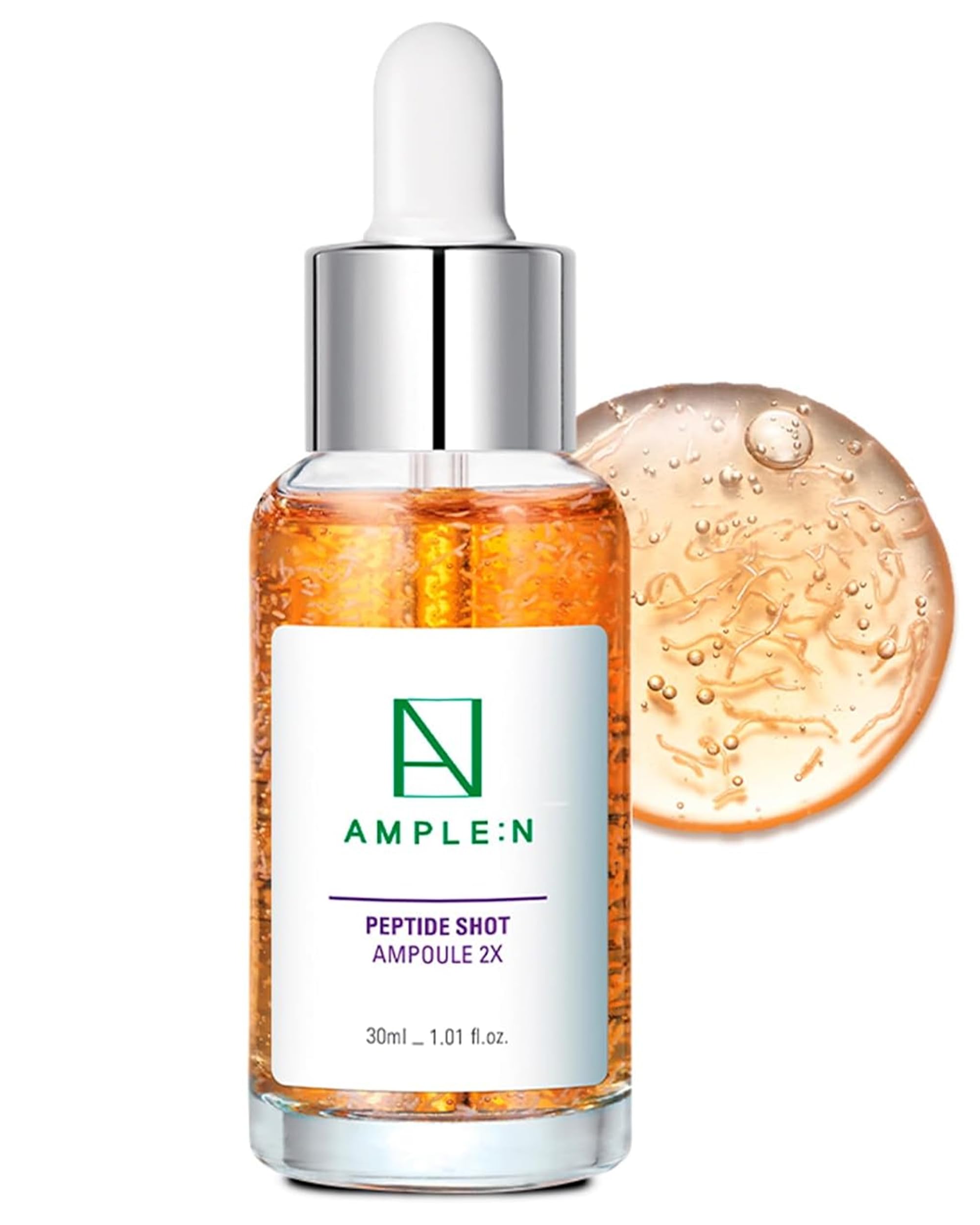 CORÉANA bottle front view showing sleek ampoule and compact size benefit