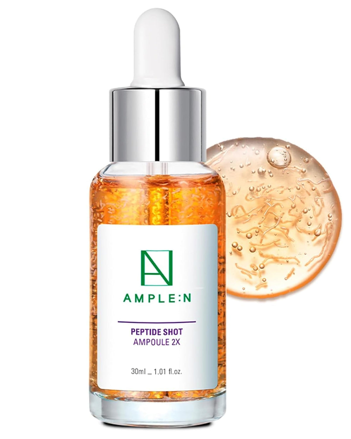 CORÉANA bottle front view showing sleek ampoule and compact size benefit