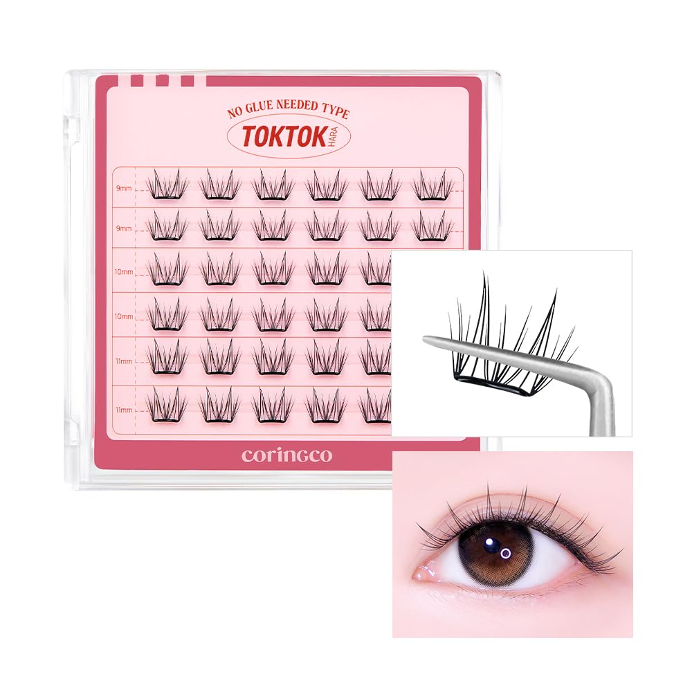 CORINGCO lashes in evening makeup setting for long-lasting glam