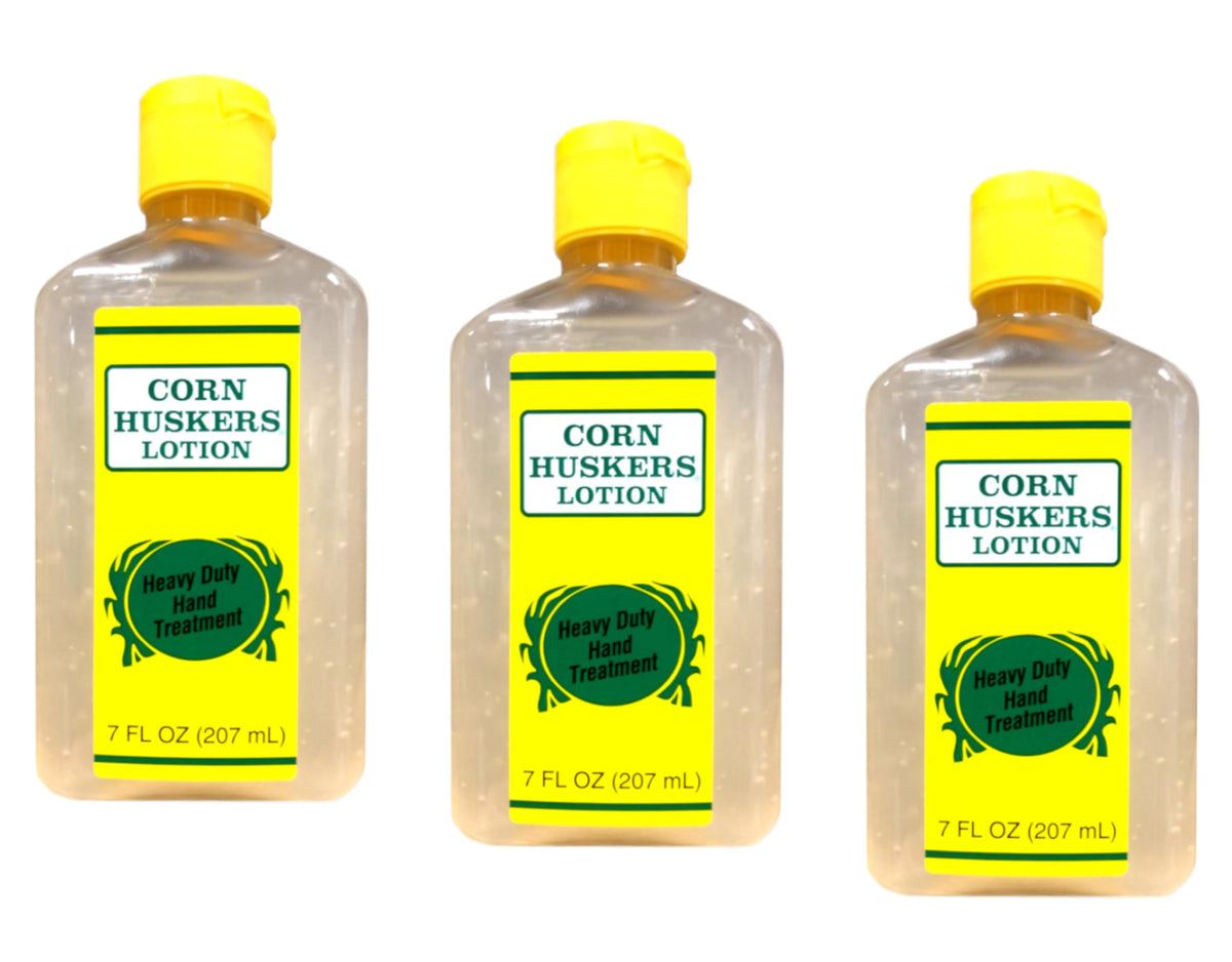 Corn Huskers front packaging showing three tubes and quick access benefit